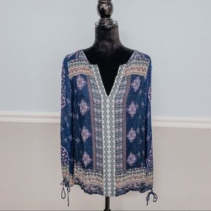 Lucky Brand Purple V Neck